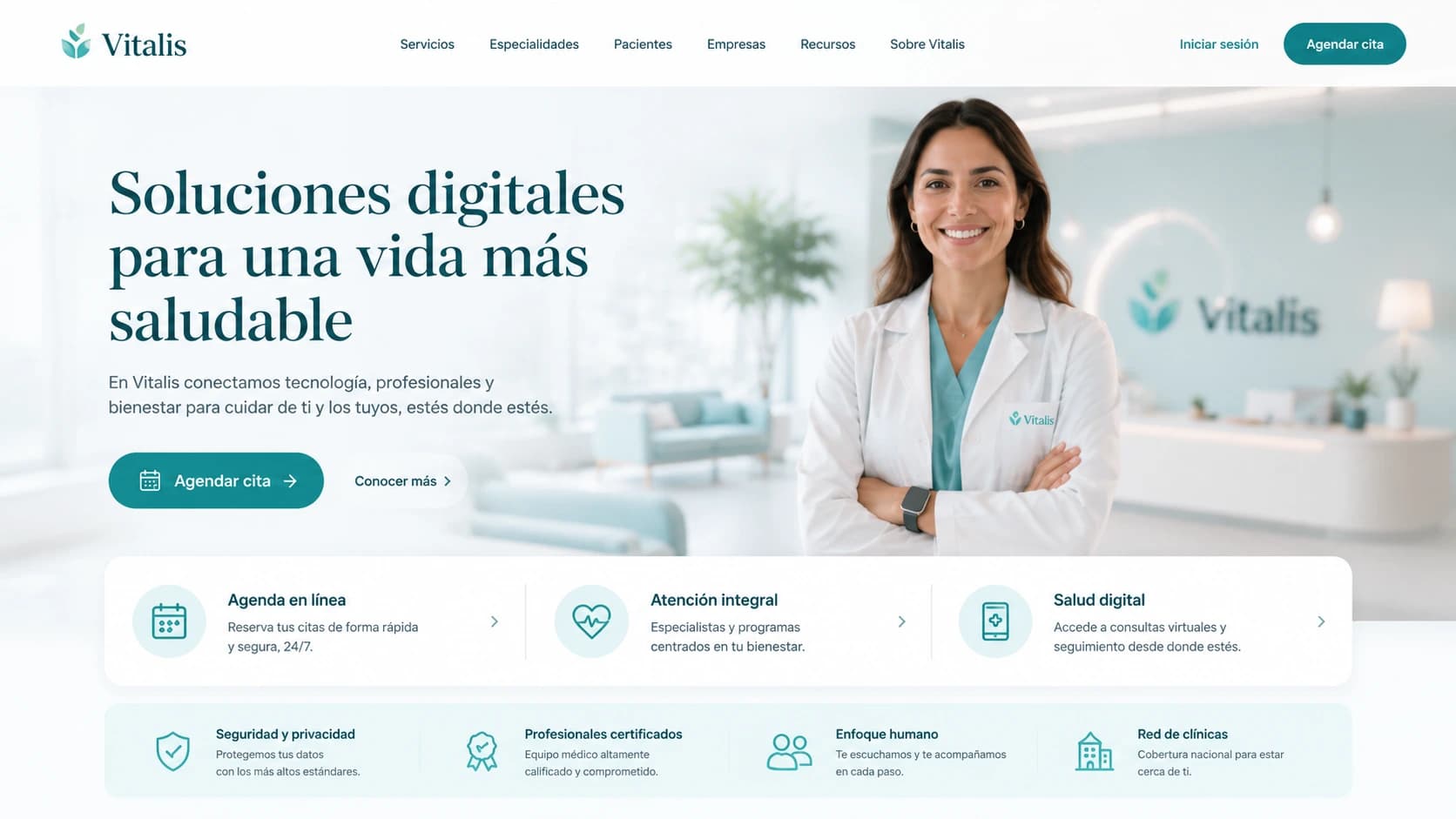 Sitio web corporativo desarrollado por Nexbloq