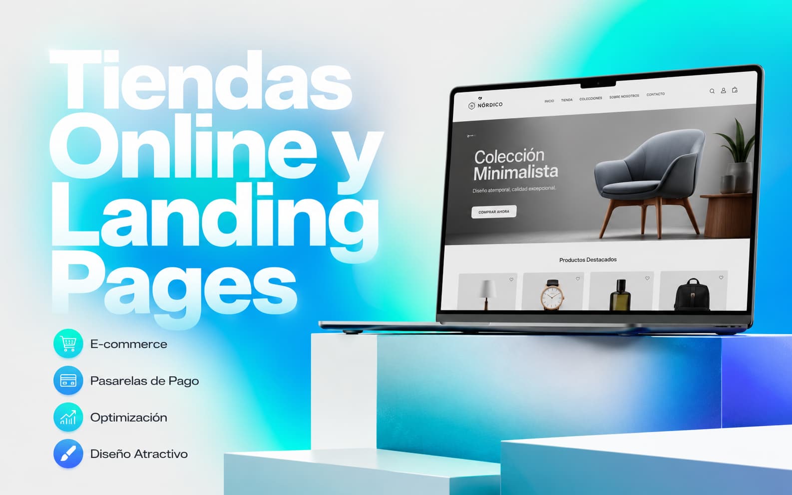 Diseño de página web creado por Nexbloq