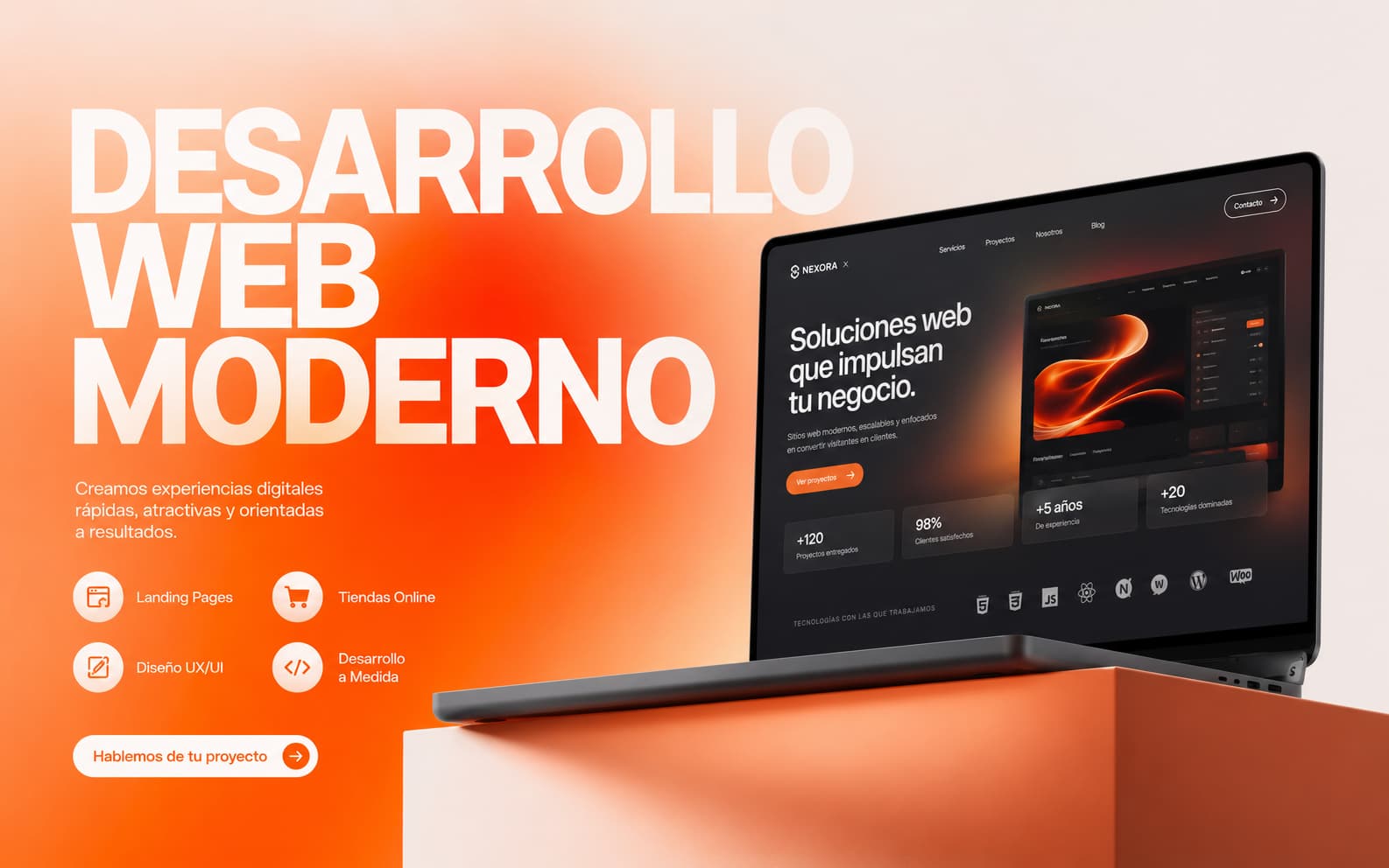 Muestra de experiencia web diseñada por Nexbloq