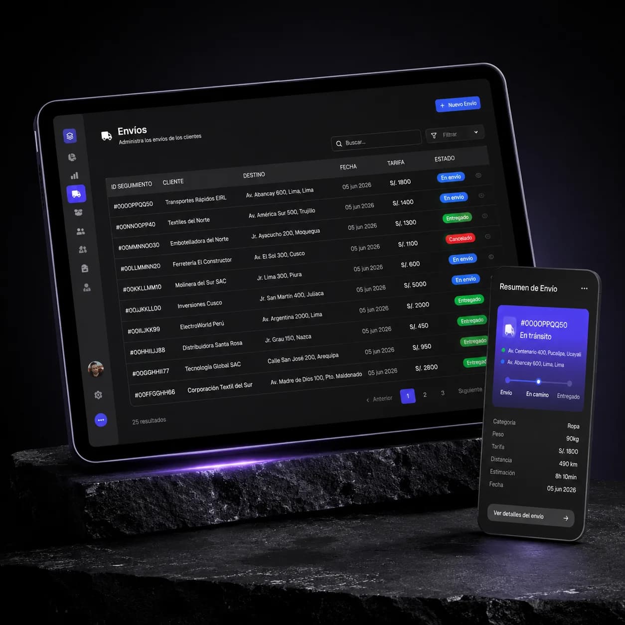 MiBuss CRM, detalle 4