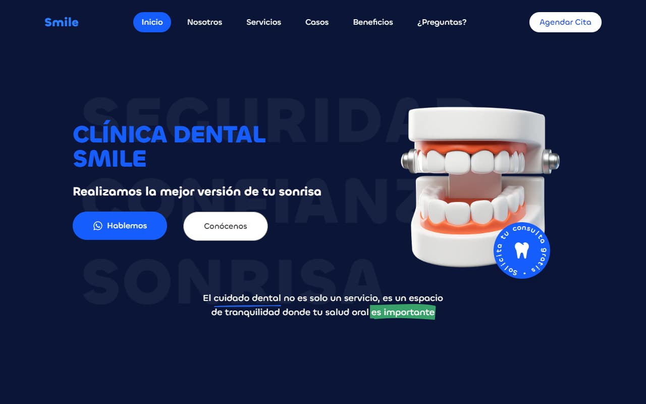 Vista previa de Smile Dental