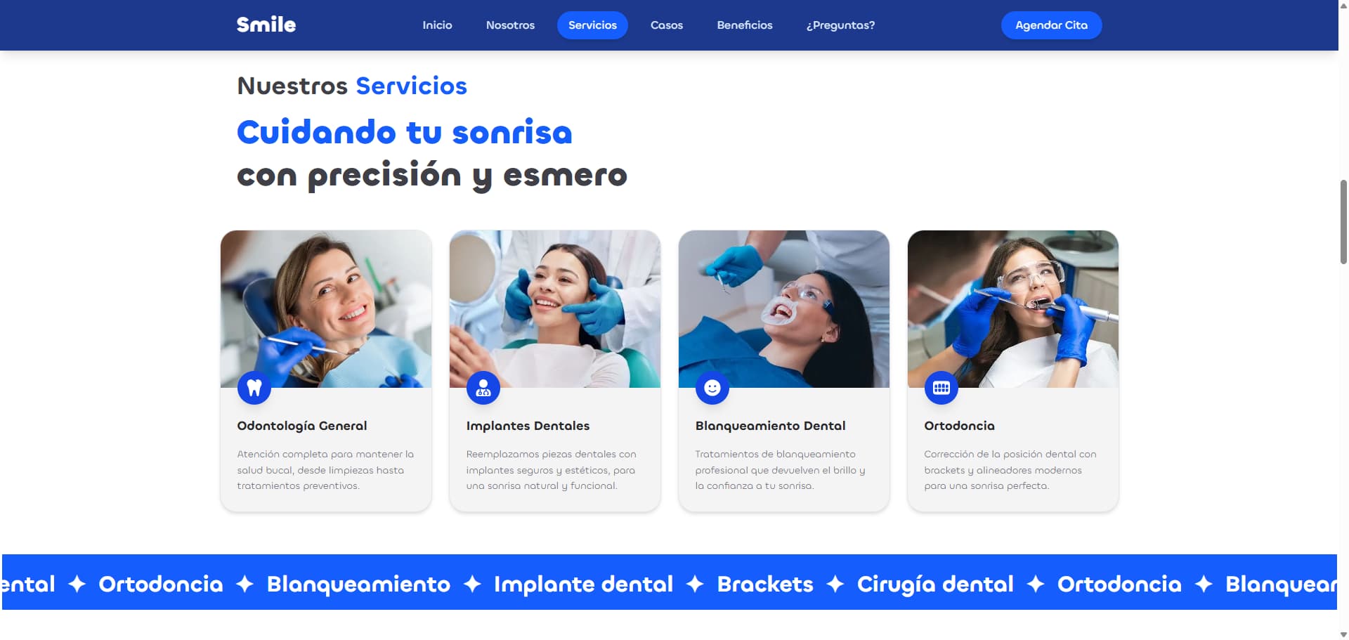 Web de una página view 2