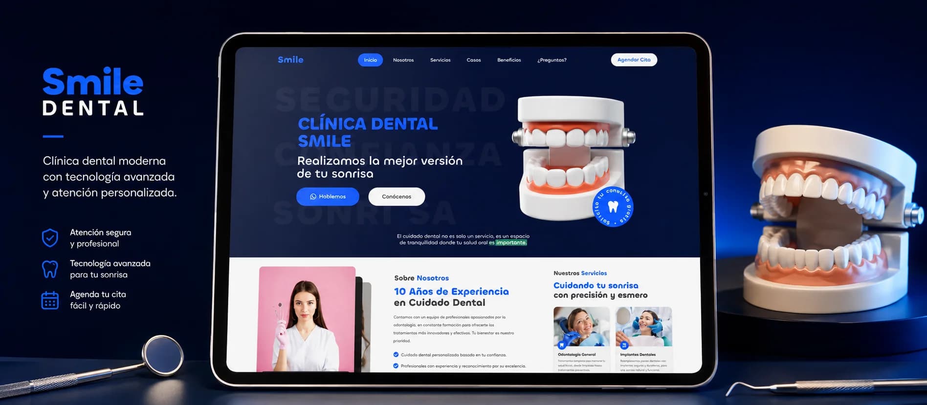Vista principal del proyecto Smile Dental