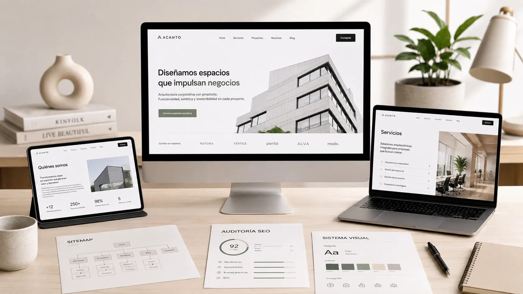 Sitio web corporativo desarrollado por Nexbloq