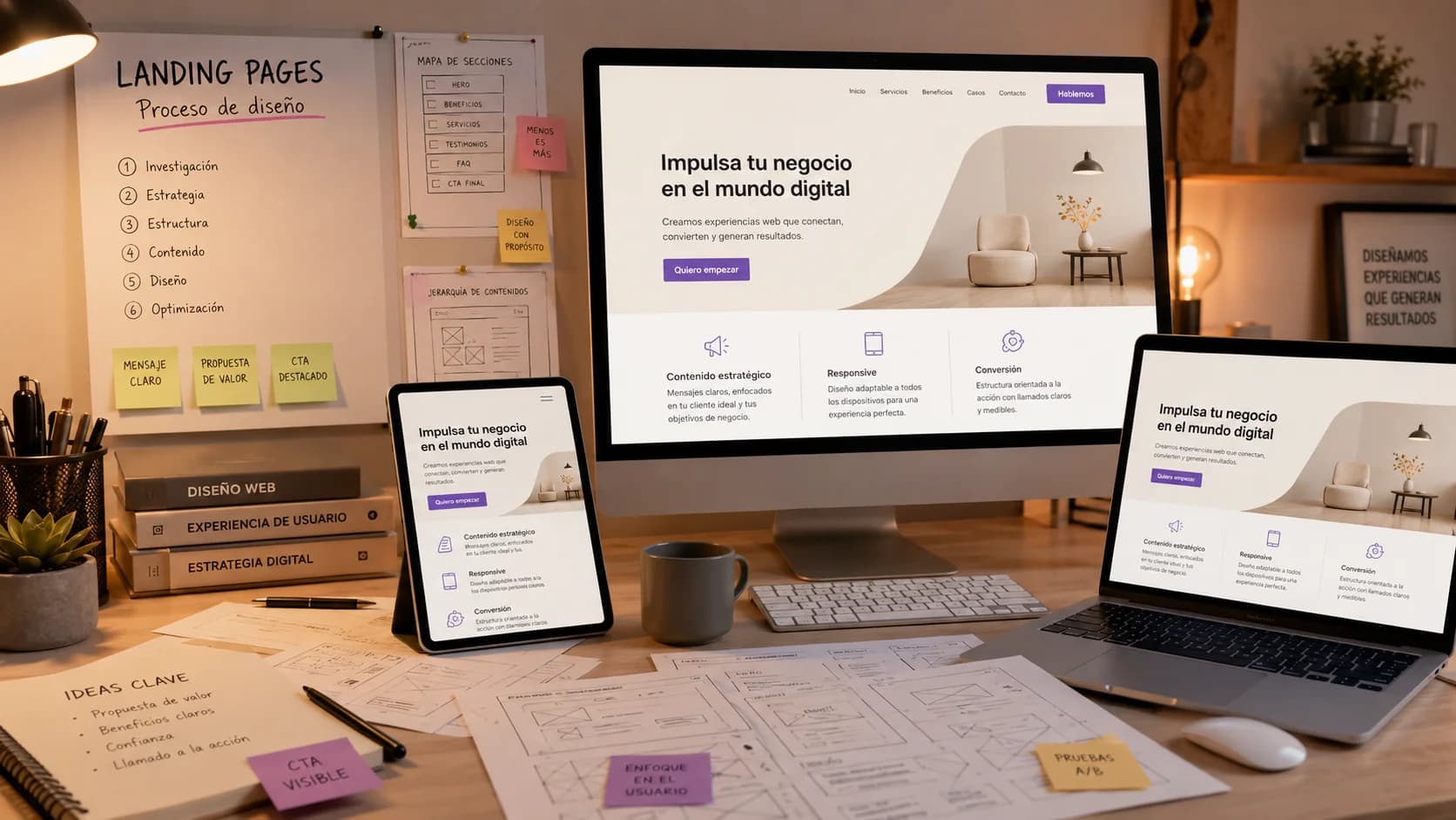 Diseño de una landing page profesional