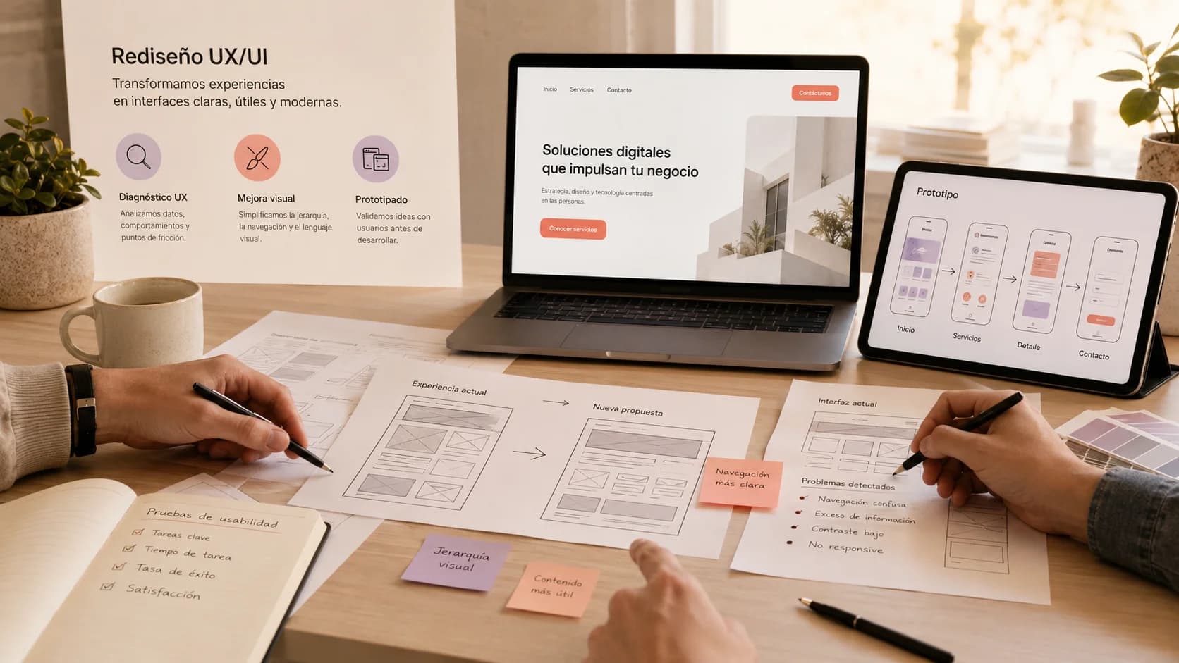Proceso de rediseño de una experiencia web